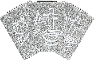 12 Pcs Baptism Holy Spirit Gold Compact Mirror Square Glitter Pu Leather Makeup Mirror Recuerdos De Bautizo First Communion Birthday Shower Memories Gifts Party Favors (Silver)