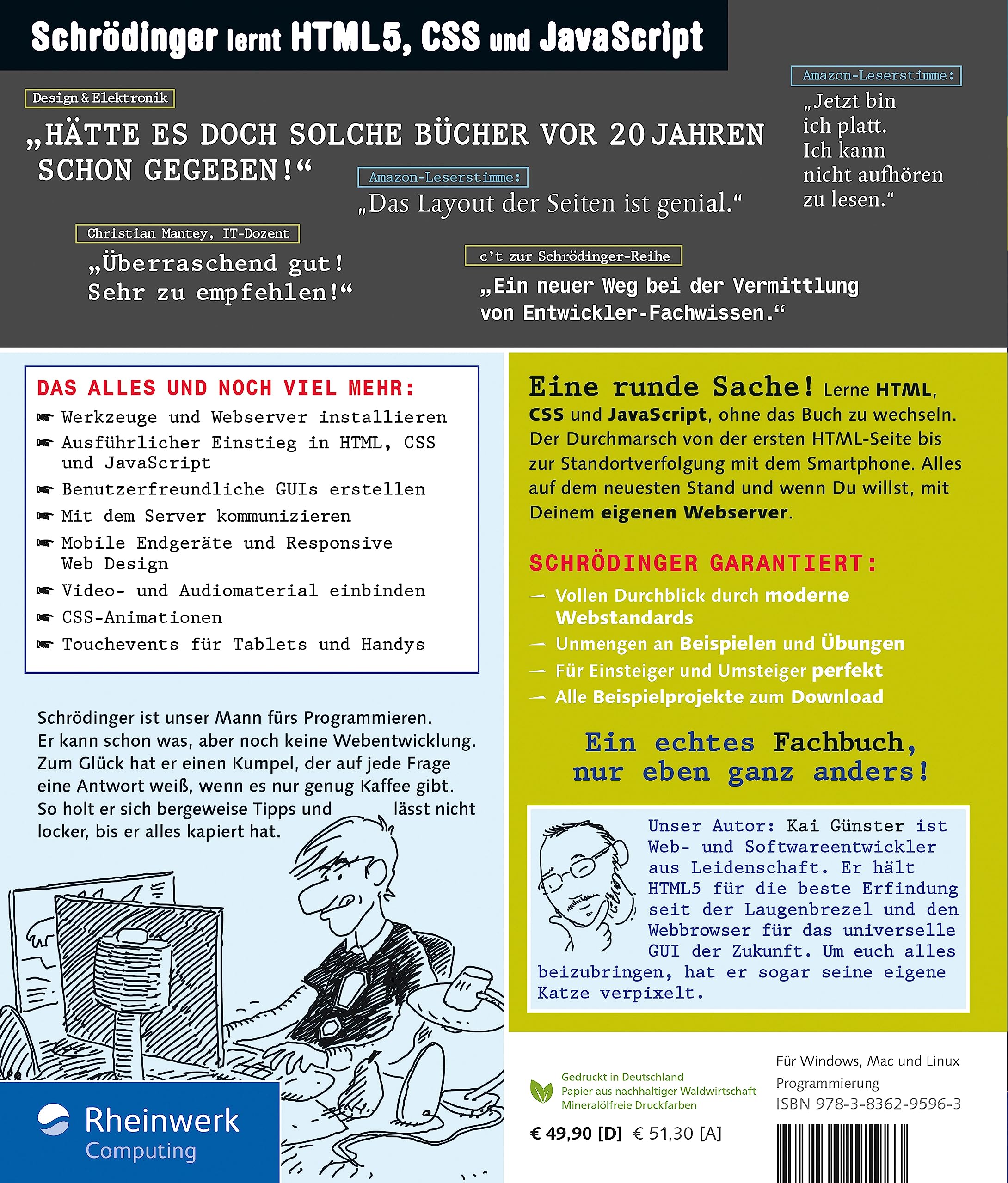 Schrödinger lernt HTML5, CSS und JavaScript: Das etwas andere Fachbuch. Der Einstieg mit Witz für alle, die HTML5, CSS und JavaScript lernen wollen