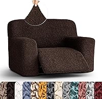 Vista 25 de PAULATO BY GA.I.CO. Funda para sillón reclinable, funda para silla reclinable, funda de tela de poliéster suave, protector de muebles elástico