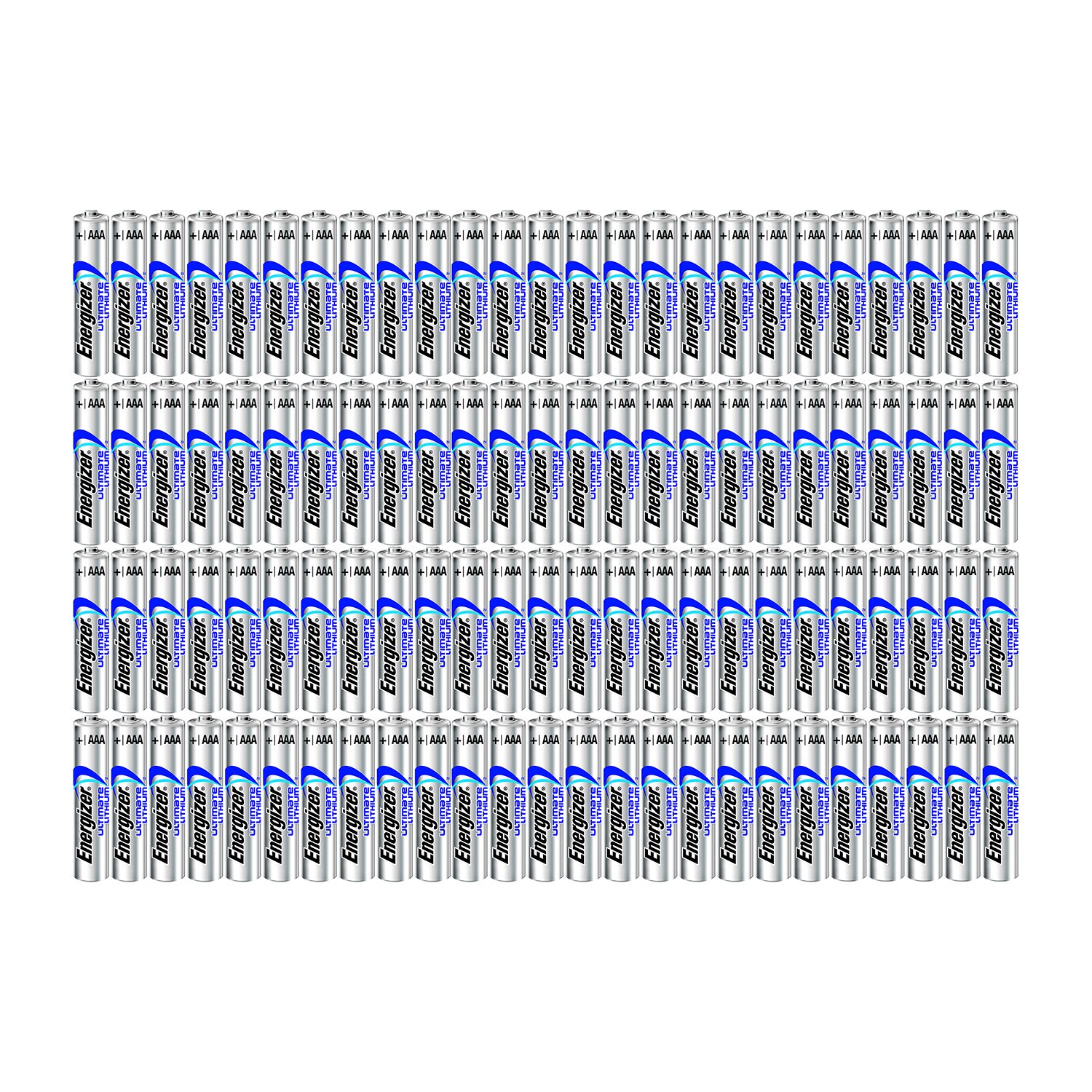 Energizer 100AAA Ultimate Lithium Long Lasting Leakproof Batteries