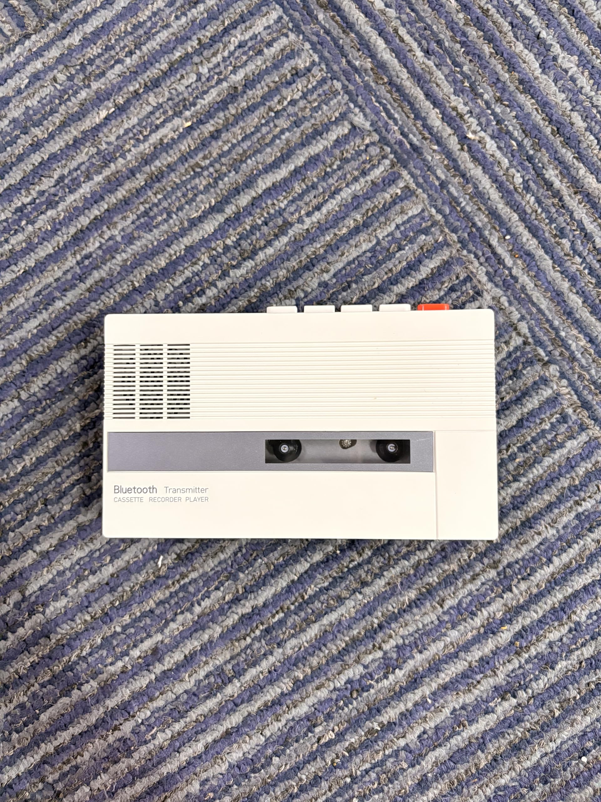 Tragbarer Kassetten-Player mit Bluetooth Sender & Empfänger, 2000mAh wiederaufladbar, Kassettenrekorder für Sprache & Bluetooth Musik, integrierter Lautsprecher, 3,5 mm Kopfhöreranschluss