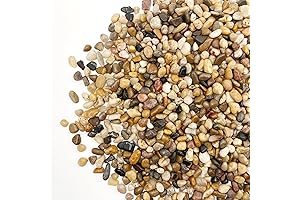 3/8 Inch Pea Gravel River Rocks (1 Pound) for Crafts