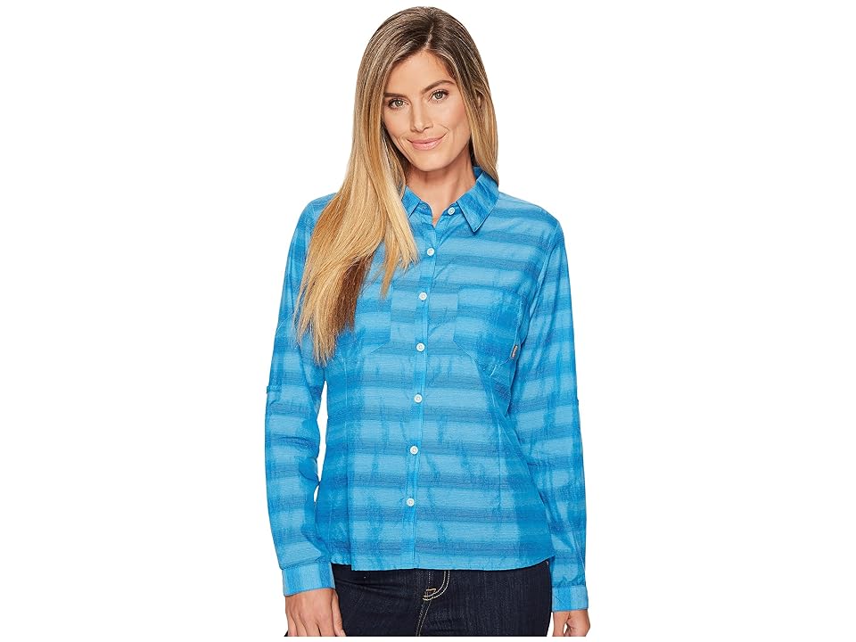 

Columbia Summer Trek Long Sleeve Shirt (Dark Cyan) Women's Long Sleeve Pullover, Blue