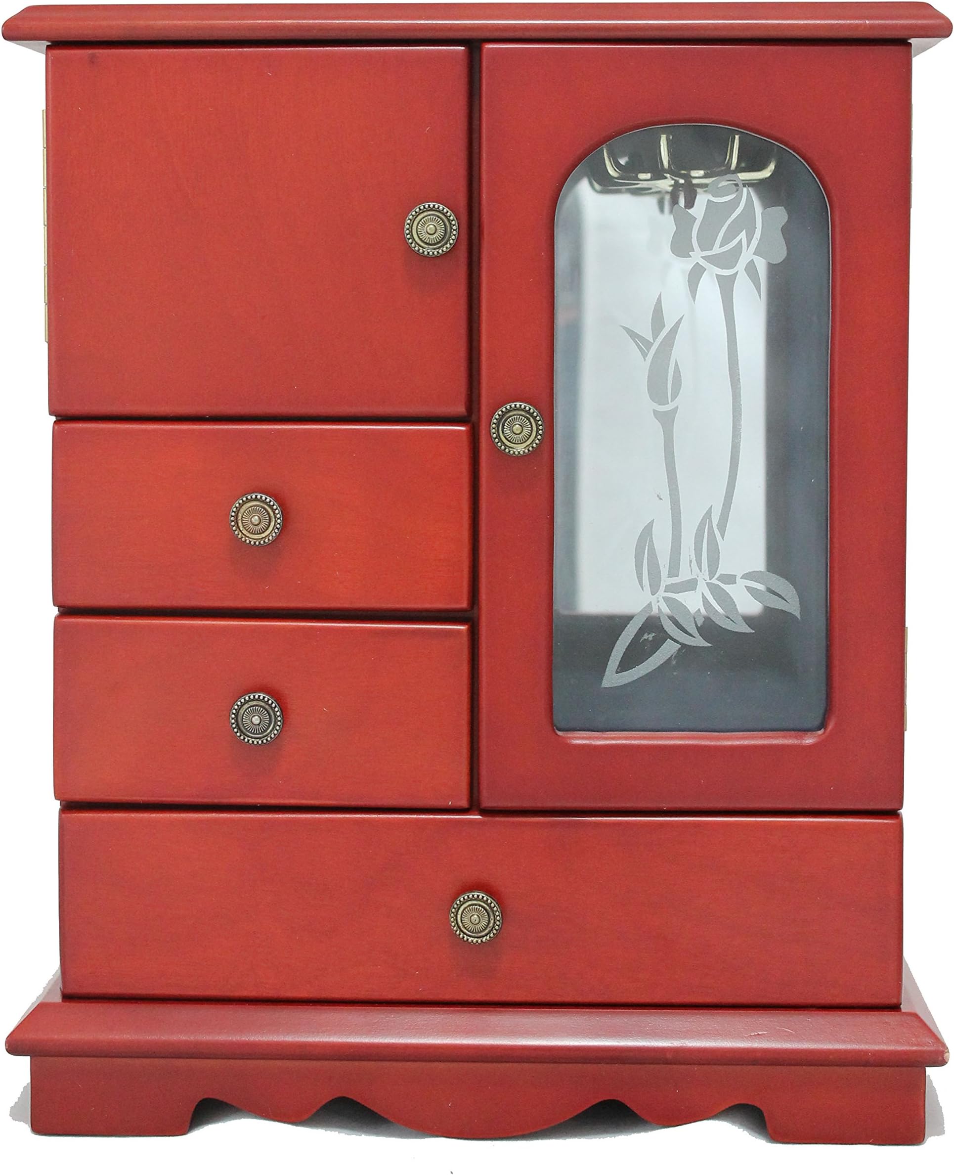 Margorie 4-Drawer, Table-Top, Wardrobe Jewelry Box