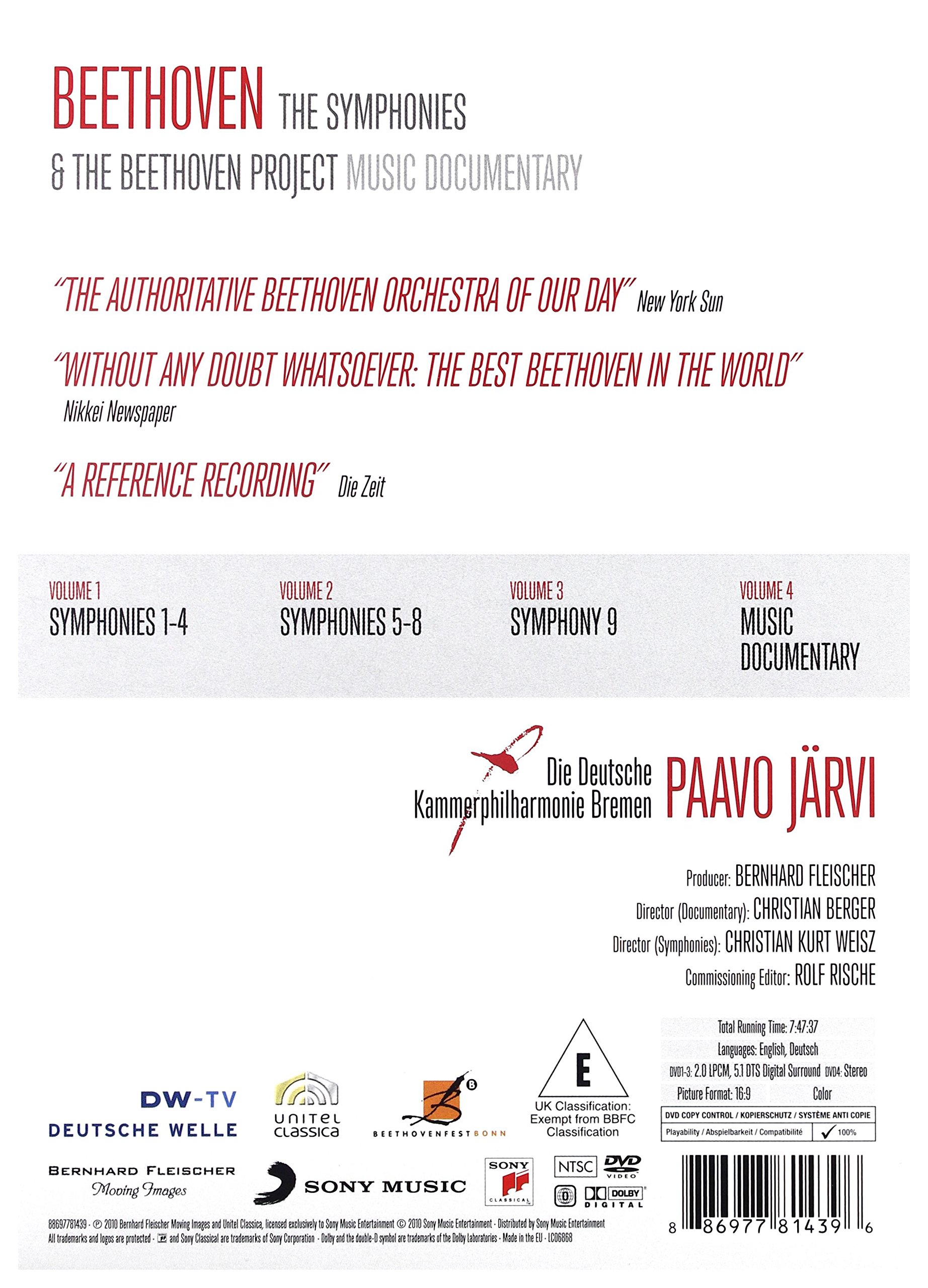 Järvi, Paavo - Beethoven : Symphonies