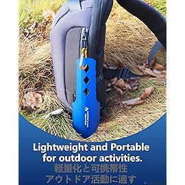 NACETURE Ultralight Backpacking Trowel Aluminum Shovel Small Potty Multitool with Longer Handle Design Essential for Hiking, Camping and Survival Bags (Blue 1 Pack)
