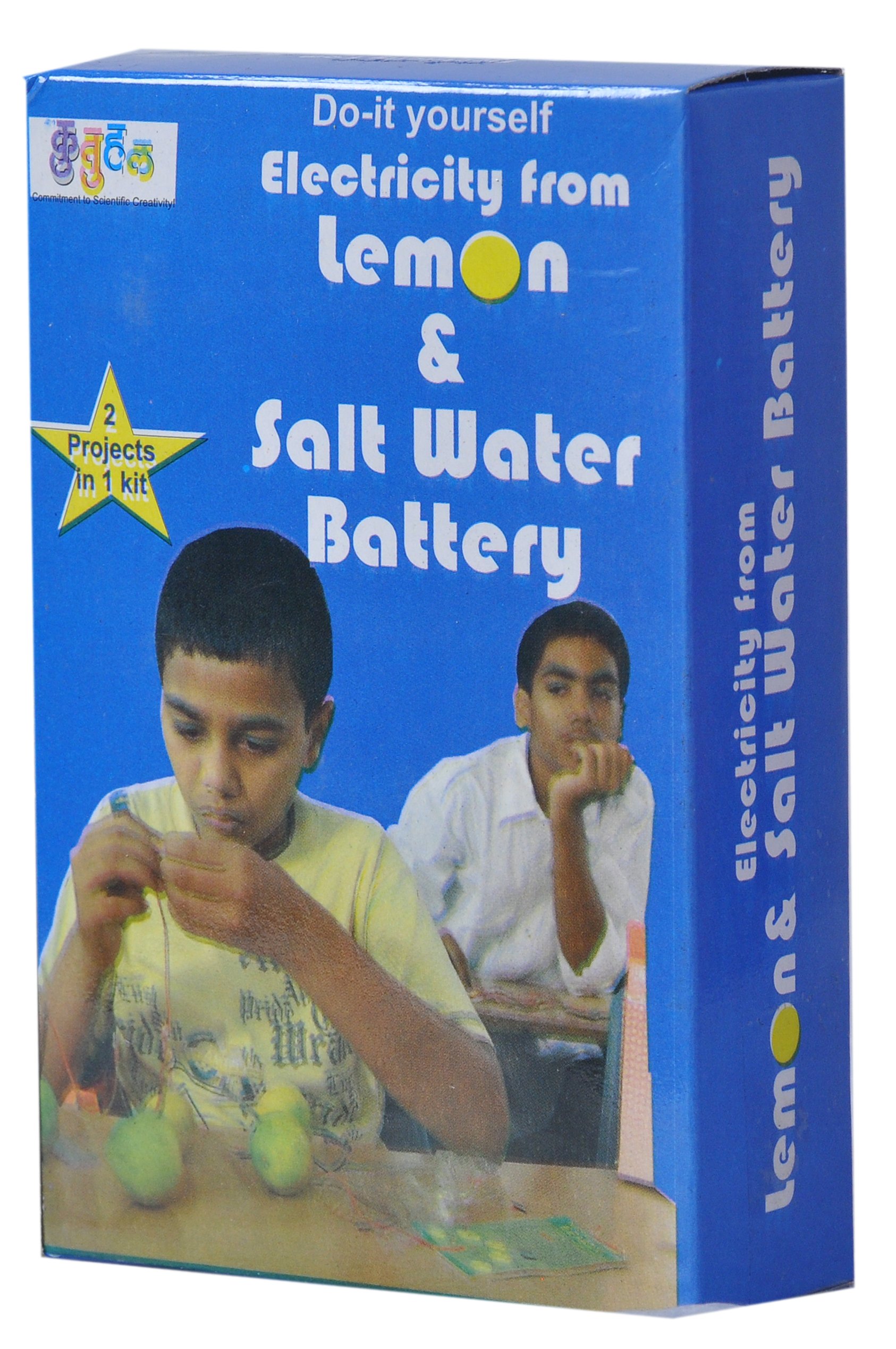 Kutuhal Lemon and Salt Water Battery Making Kit. Do It Yourself Science Activity Project