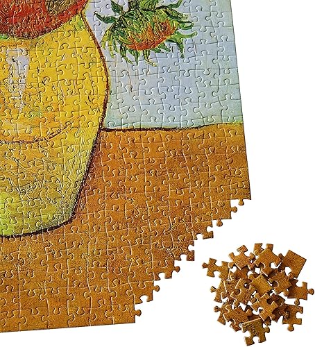 Miniatura 5 de Moruska Girasoles por Vincent Van Gogh - Rompecabezas de 1000 piezas famosos de pintura artística para adultos