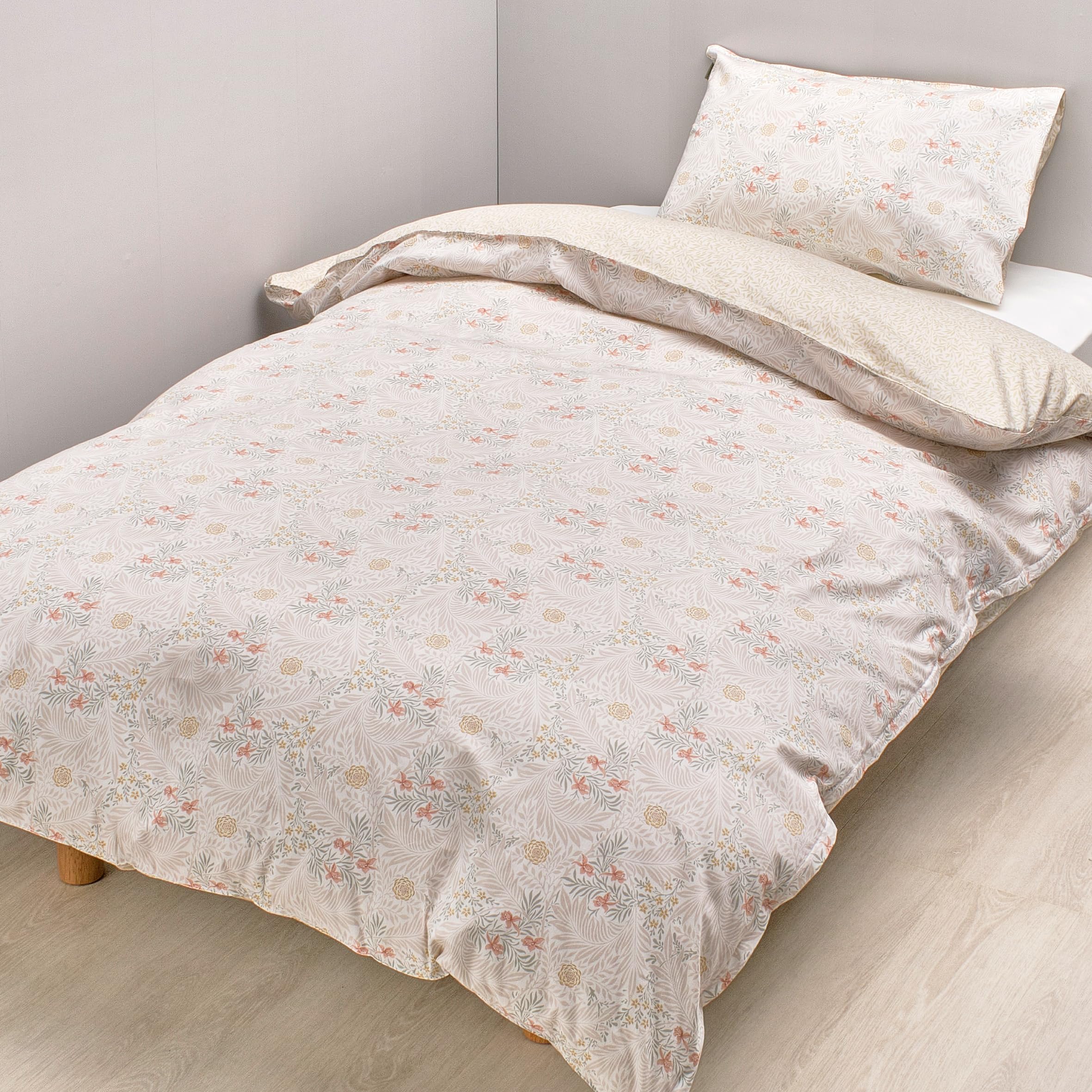 西川 掛け布団カバー シングル 洗える モリス ギャラリー ラークスパー Amazon｜nishikawa 【 西川 】 掛け布団カバー シングル 洗える モリス