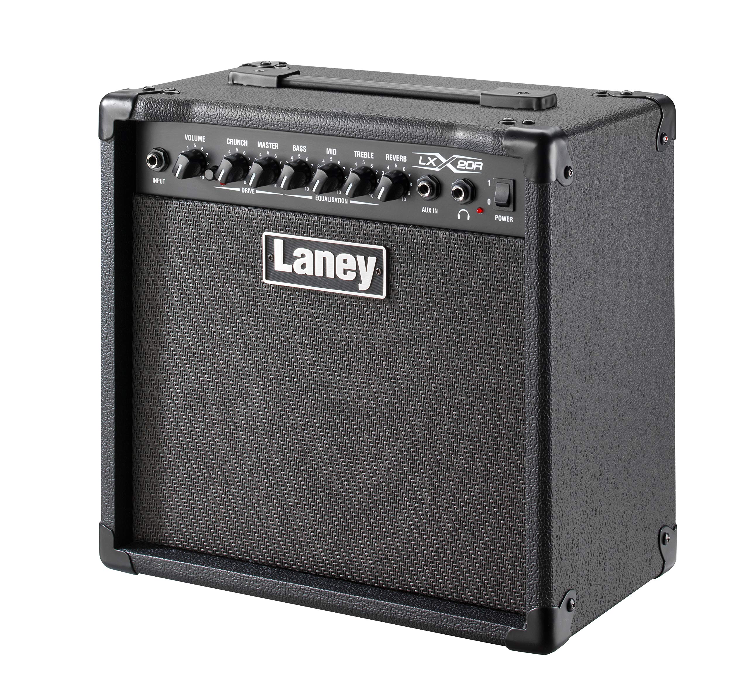 Laney LX20R - 20W E -Gitarrenverstärker - Compact 20 Watt -Übungsverstärker mit Reverb, Laufwerk, 3 -Band -EQ, Aux -Eingang zum Aufbrechen - ideal für Anfänger und Heimgebrauch - Schwarz