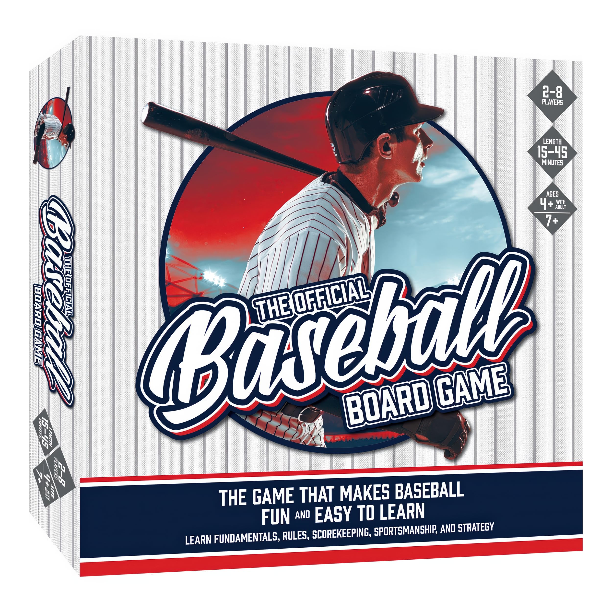MasterPieces Baseball Dice Board Game - Realistic Gameplay, Family Fun for Adults & Kids, 2-8 Players, Ages 6+