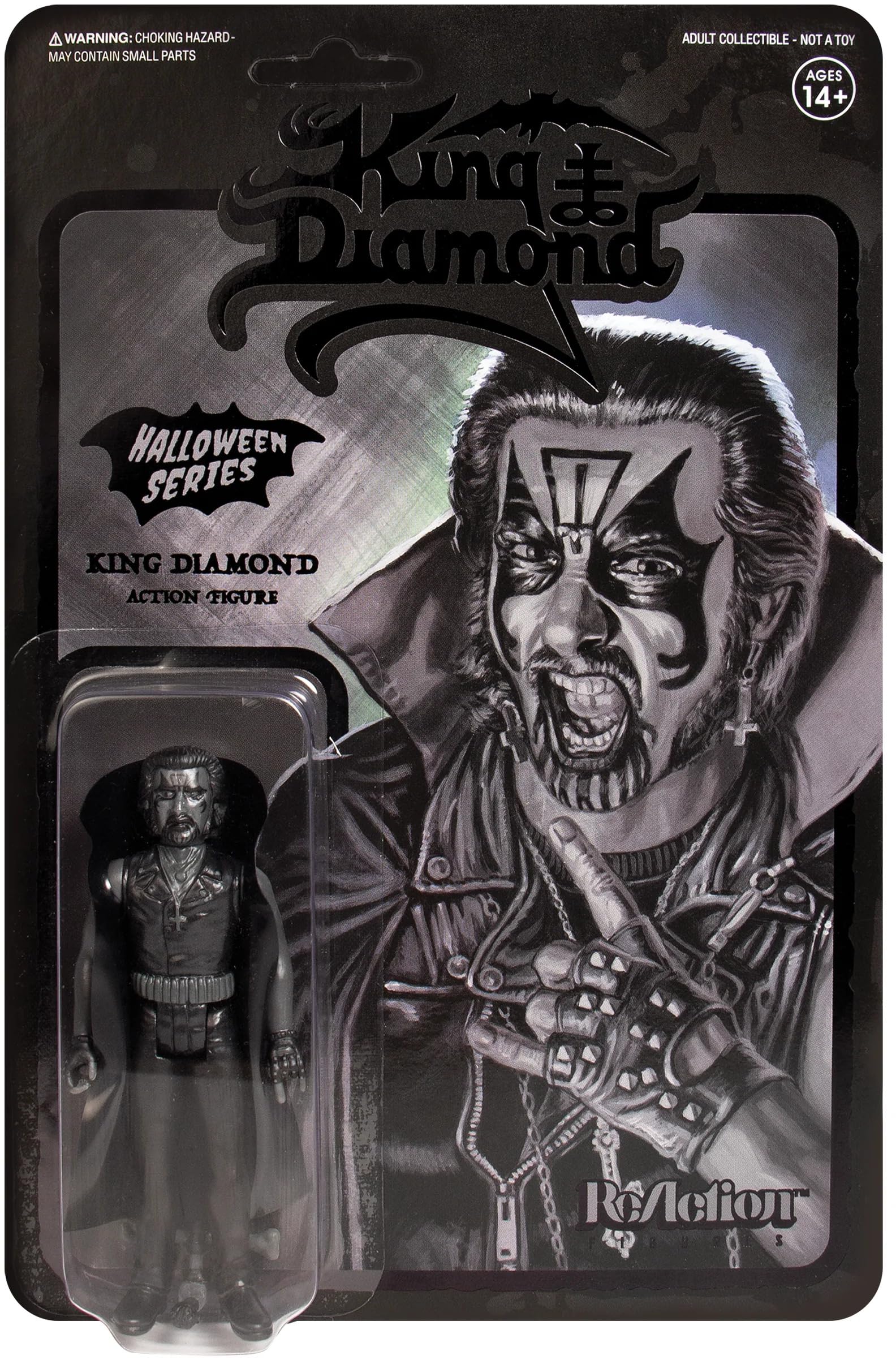 Amazon.com: Super7 King Diamond Reaction Figure - Black : King