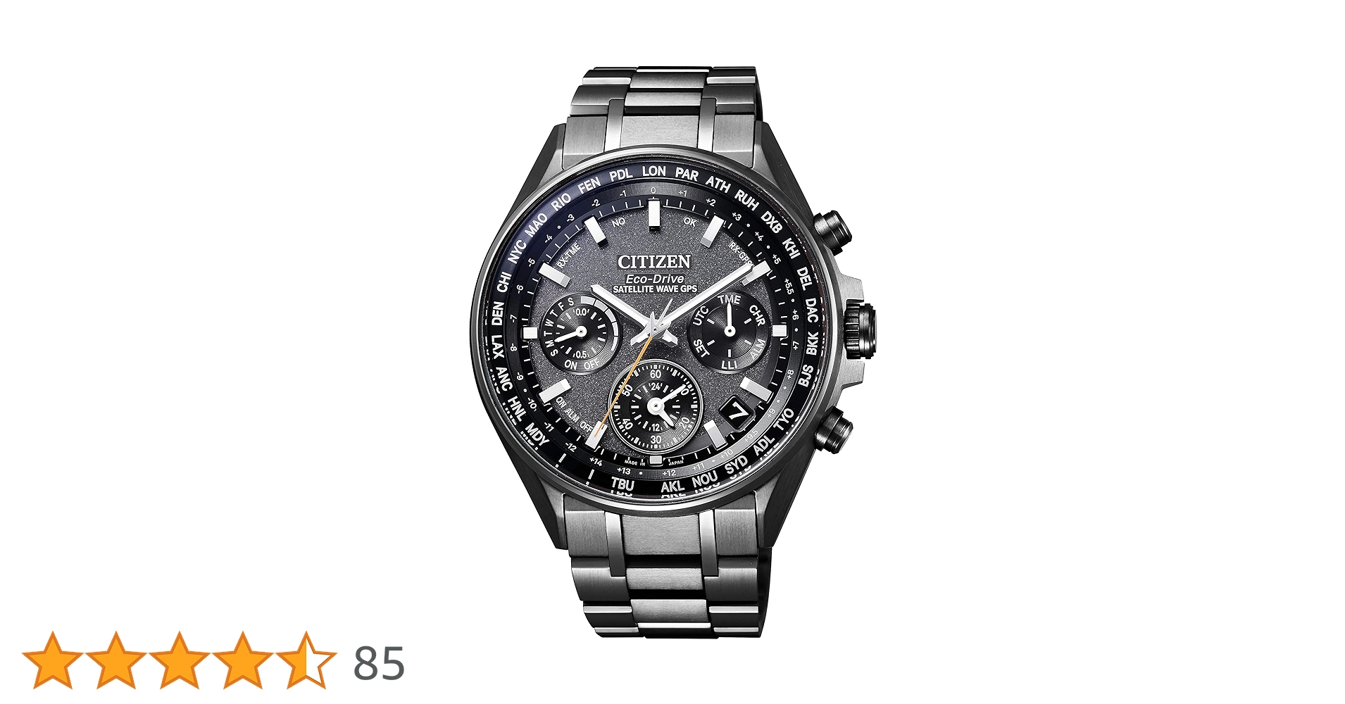 CITIZEN シチズン　CC4004-58E F950 Satellite Wave GPS Black Dial Super Titanium Bracelet CC4004