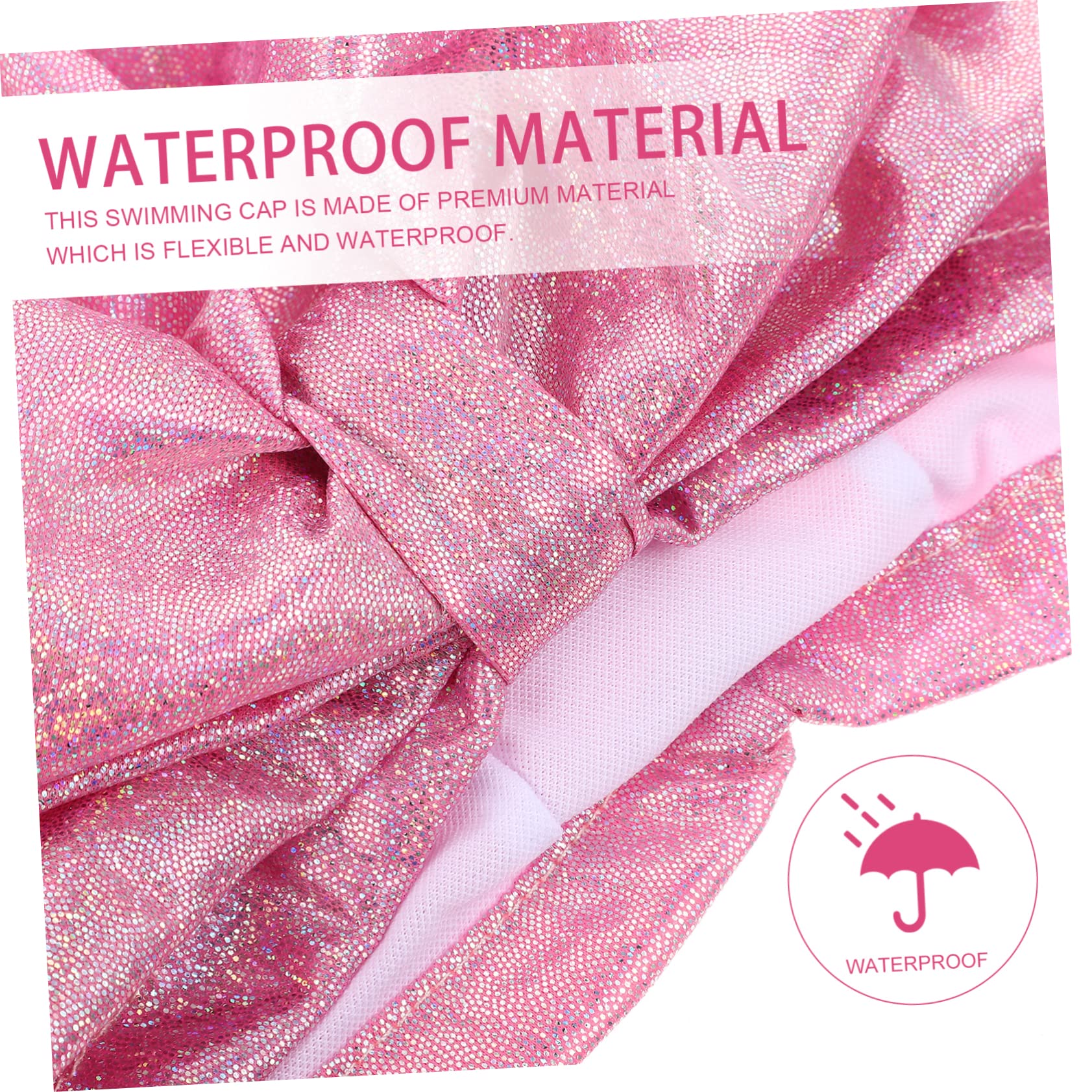 Toddmomy 5pièces Bonnet De Natation Élastique pour Femmes Élégant Et Adapté Aux Cheveux Longs pour Baignade Et