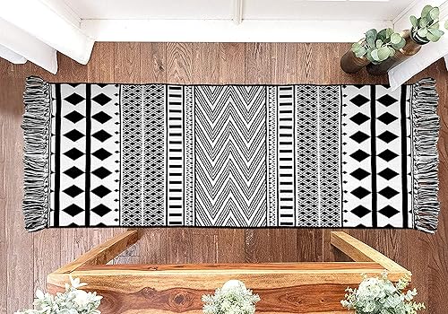 Miniatura 367 de IOHOUZE Alfombra lavable de 4 x 6 pies con parte trasera de goma antideslizante tejida para interiores y exteriores, alfombra para entrada