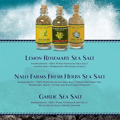 Miniatura 3 de Sea Salts of Hawaii Juego de especias de sales marinas de condimentos (juego de chef)  Ideal para asar a la parrilla, cocinar y regalar. Sal marina