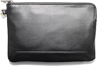 ASHLIN Genuine Leather Medium Wristlet - Black | 100% Tuscany Leather | K265-18-01
