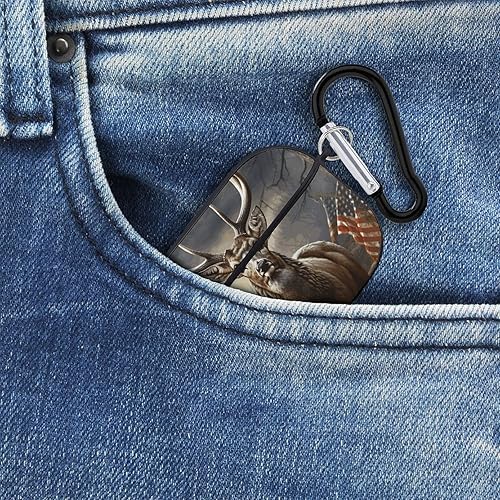 Miniatura 7 de AirPods Pro & Pro 2 Case Cover Deer Hunting Season Protective Case with Keychain Front LED Visible for Women Men