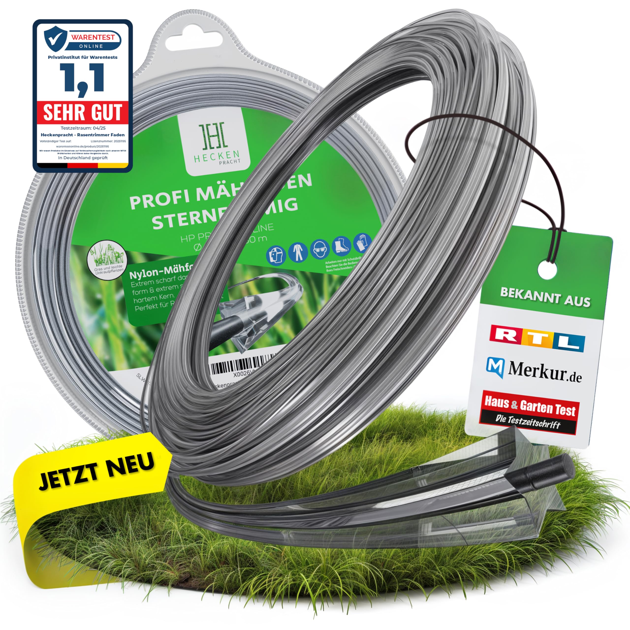 Tête De Fil Débroussailleuse Tap & Go - Bobine Universelle Avec 4 Lignes - Charge Rapide