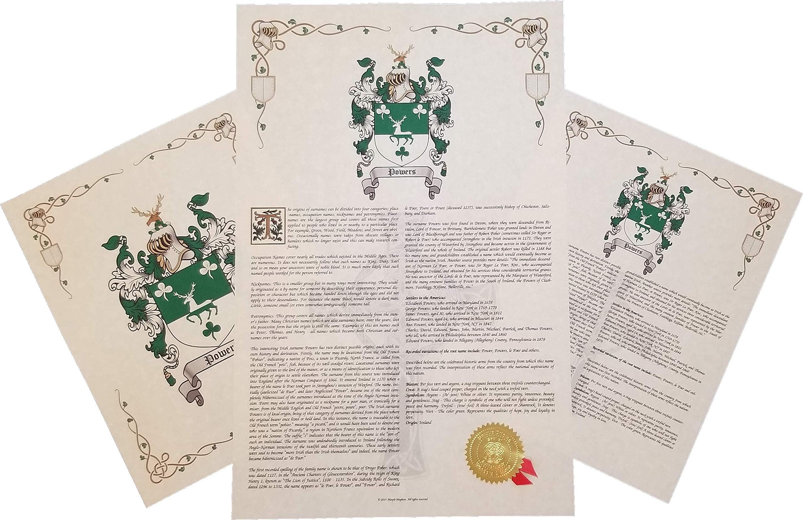 Coat of Arms & Crest Prints (Customize Here)