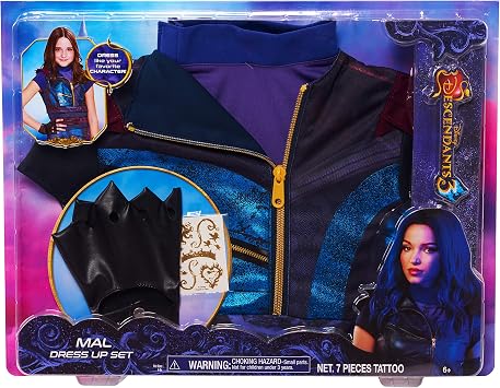 مجموعة ديزني للأحفاد 3 Mal Dress Up Set - Mailer ذات العلامات التجارية