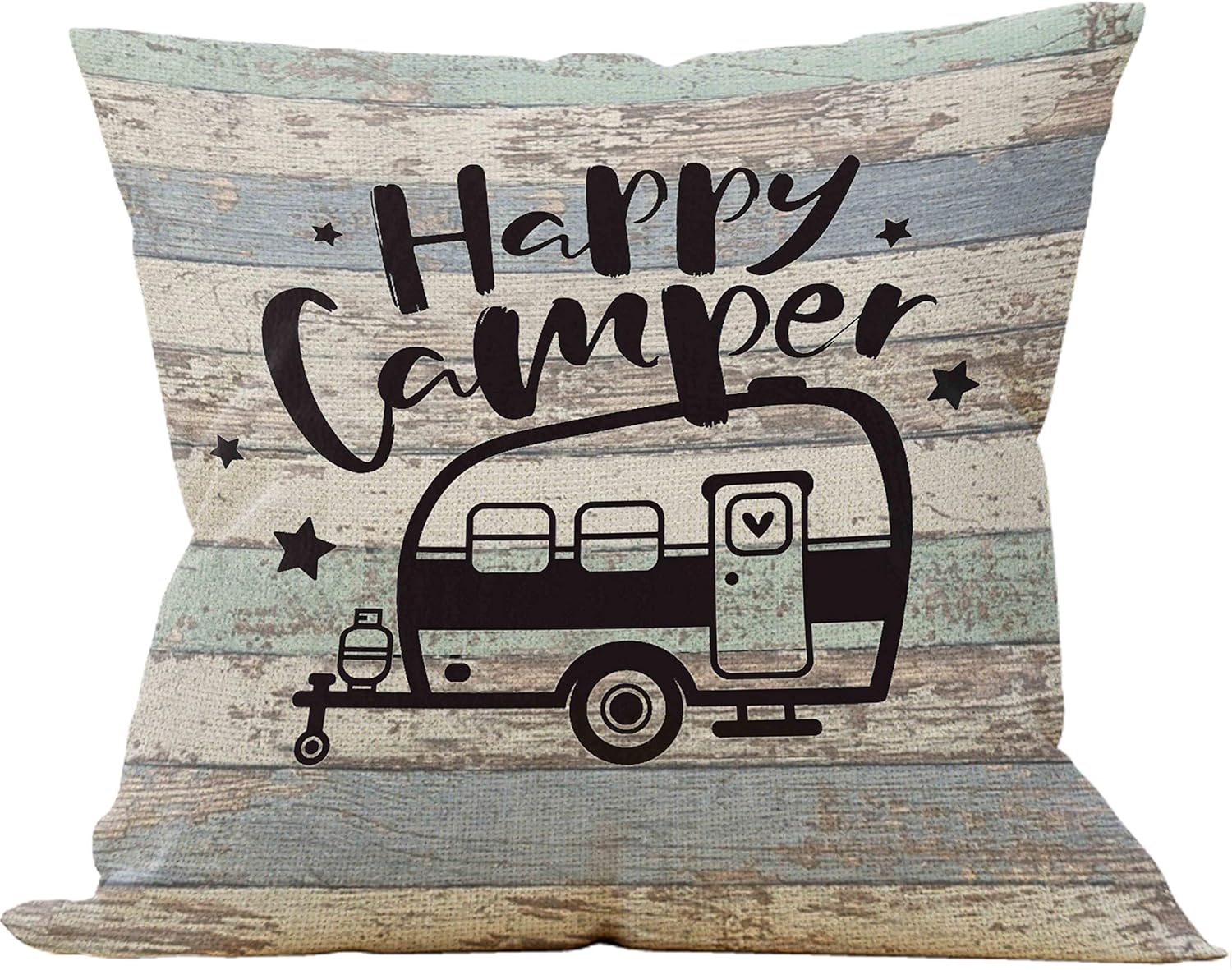 Manchengzi Camper Pillows Covers 18x18,Happy Camper Decor