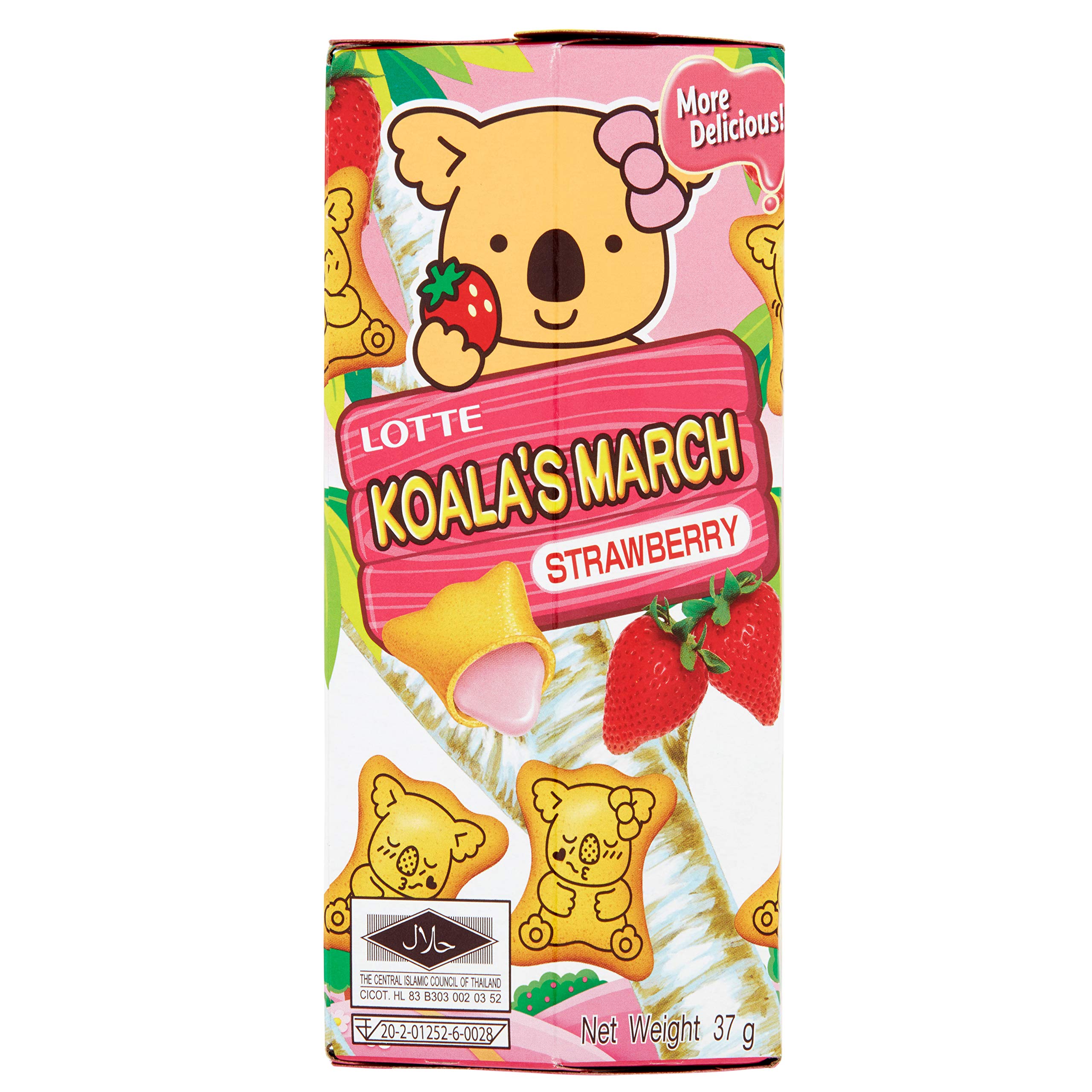 Koala's March Strawberry Biscuits 37G Cream/White Lotte