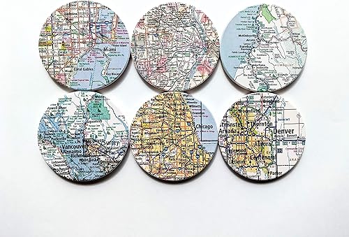 Personalized Map Coasters Ceramic Coasters for Drinks Set Custom State Map Coasters Housewarming New Home First Home Gift