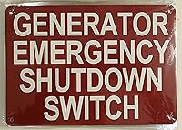 Vista 4 de Signo "Generador cierre de emergencia Interruptor (aluminio, 7 x 10)