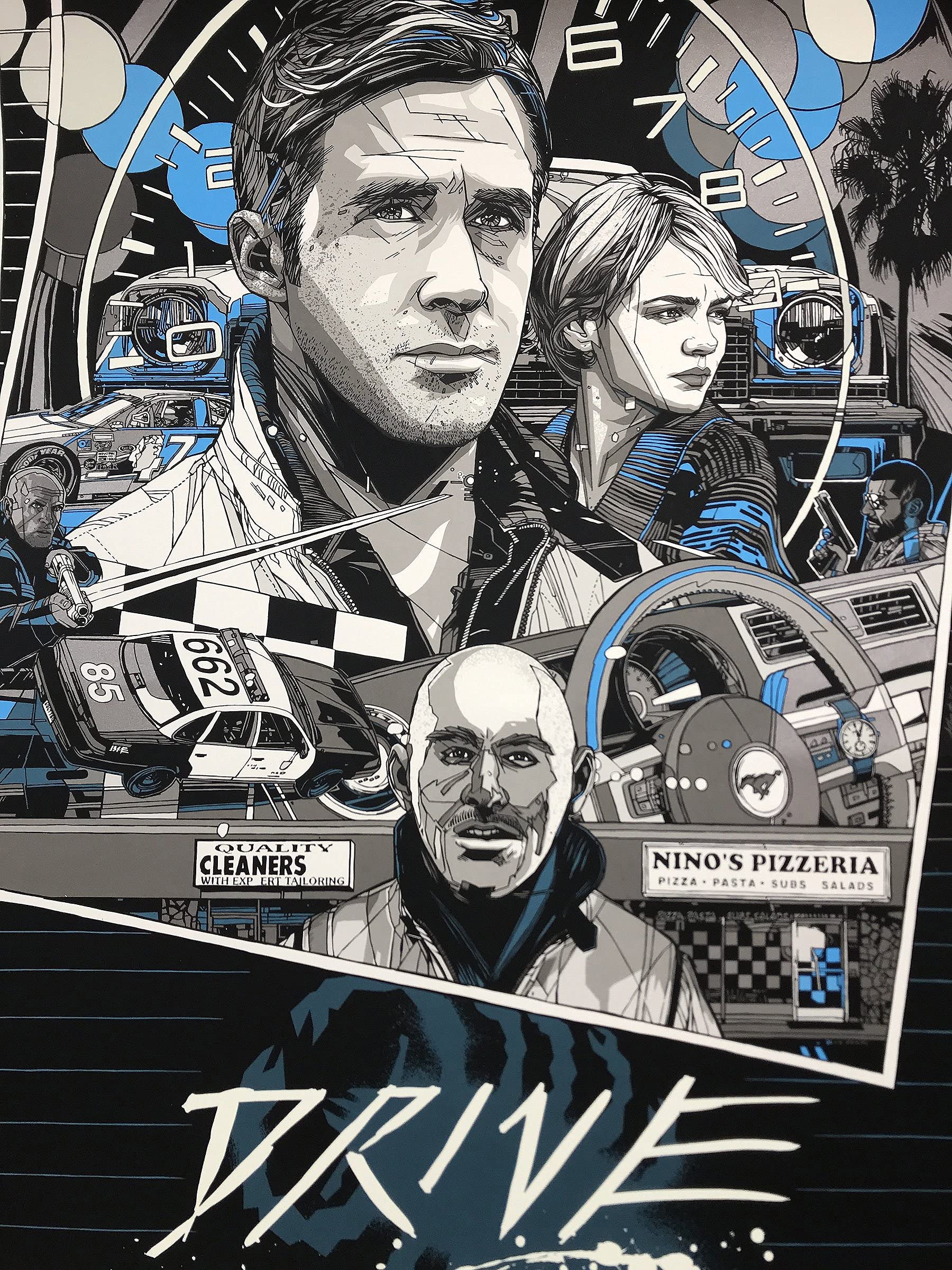 Tallenge - Drive - Ryan Gosling Ron Perlman - Hollywood English Action Movie Graphic Art Poster - Small Poster(Paper,12x17 inches, MultiColour)