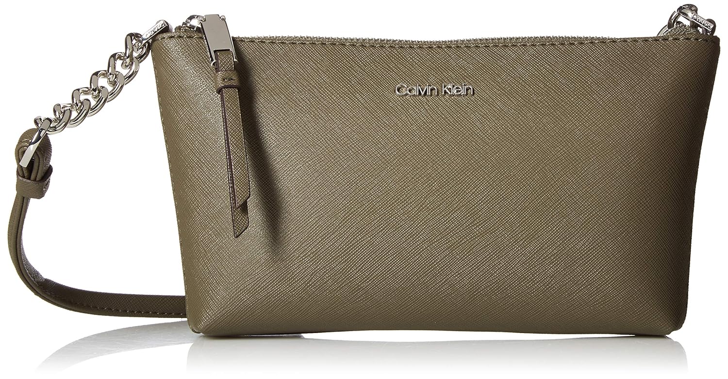 Buy Calvin Klein Hayden Key Item Saffiano Top Zip Chain Crossbody