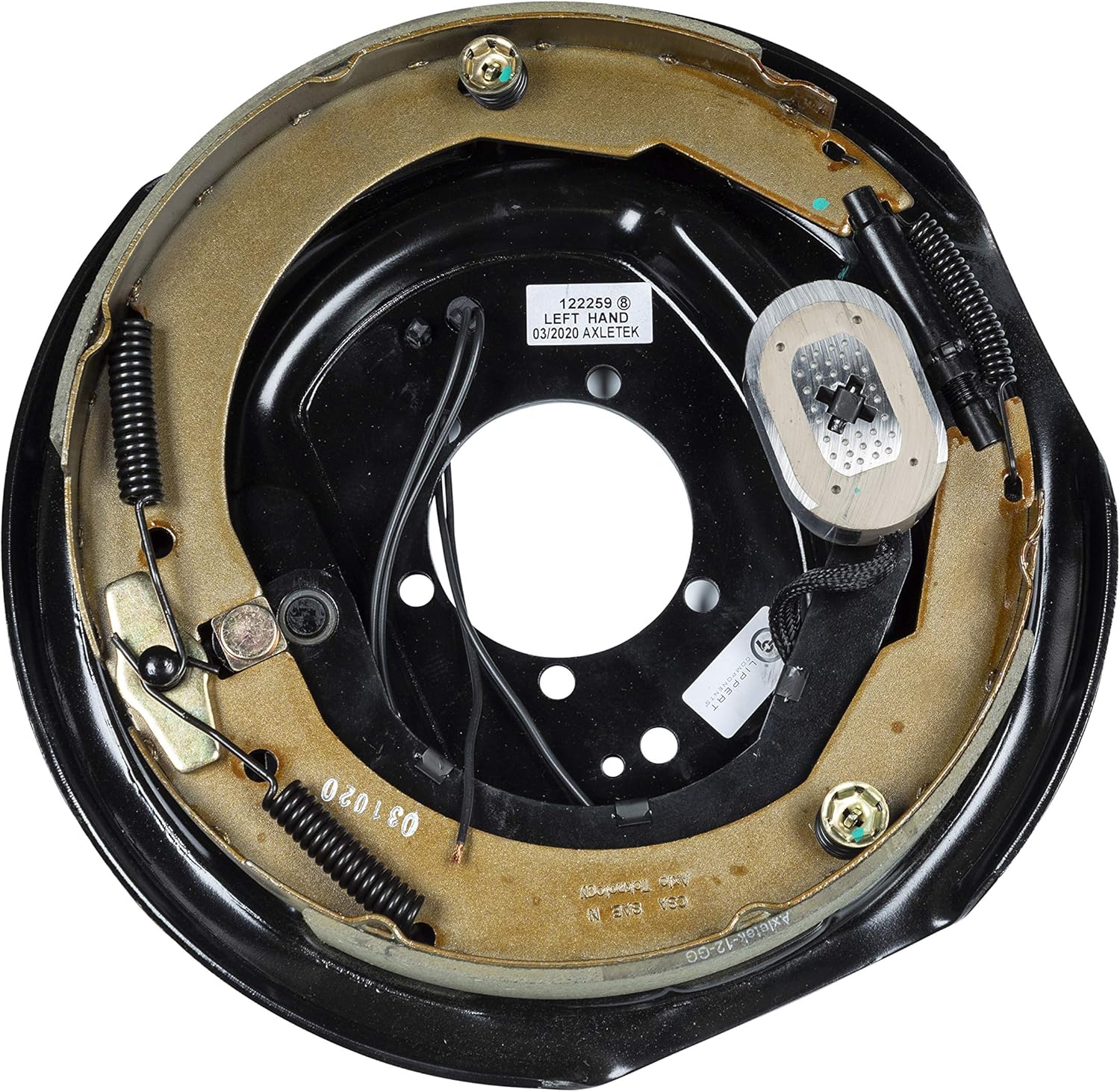Lippert Components Replacement Electric Brake Assembly for RVs, Left Side, 12" x 2"; 4,000-7,000 lbs.