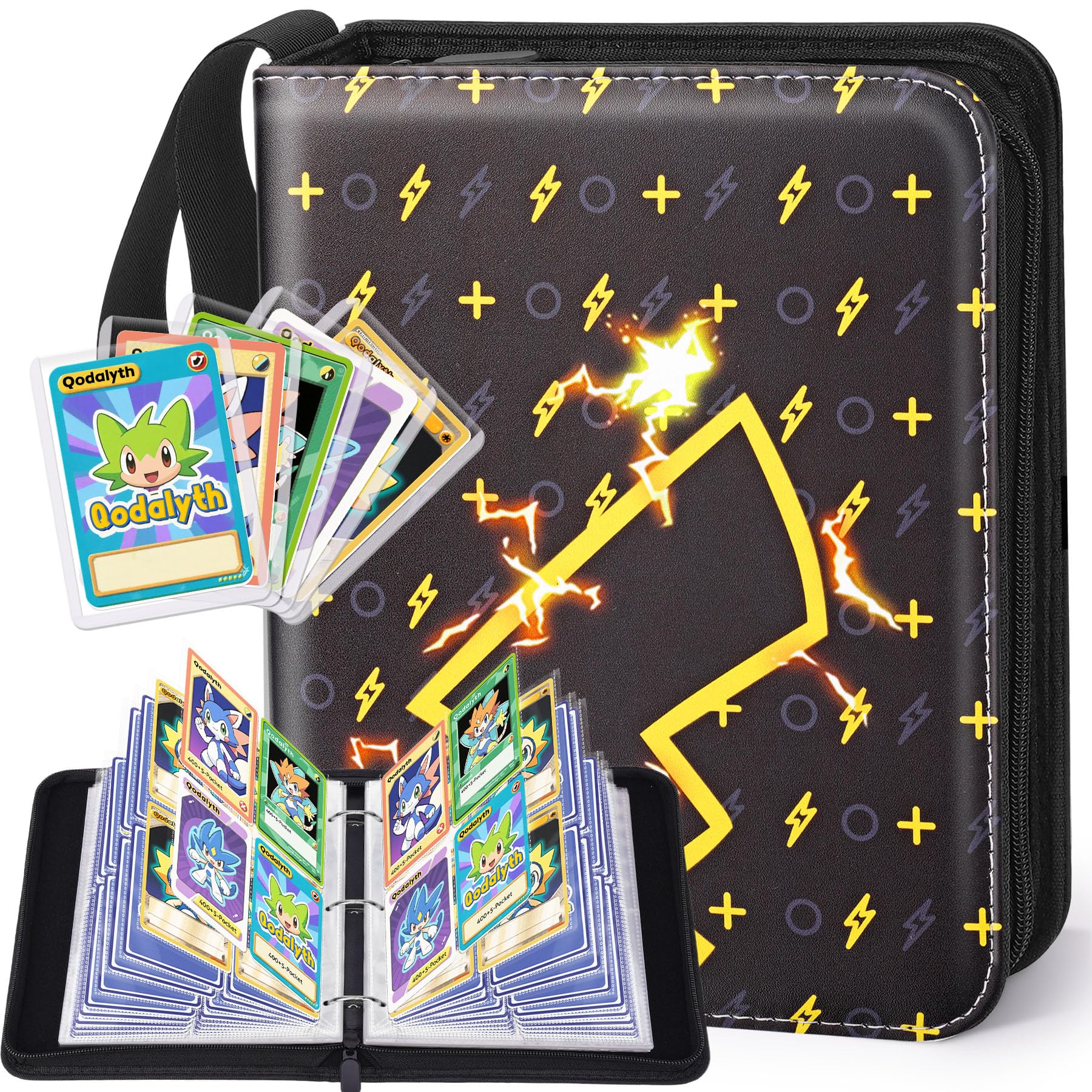 Classeur de cartes à 4 poches pour collectionner 400 cartes Pokémon ou Magic