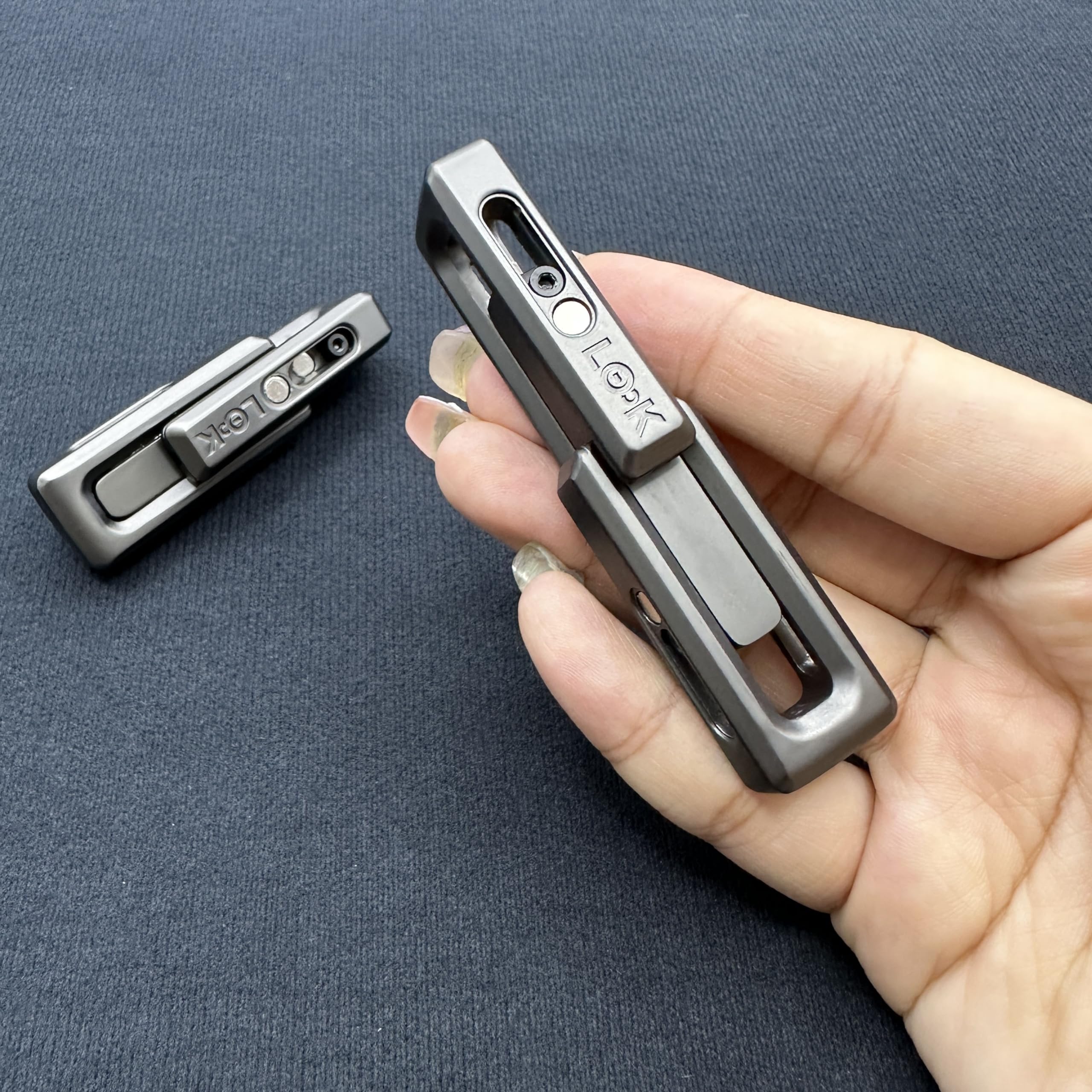 T-Conceal Fidget Slider EDC Push Haptic Slider Podwójna zabawka Xlock Dorośli Prezenty antystresowe