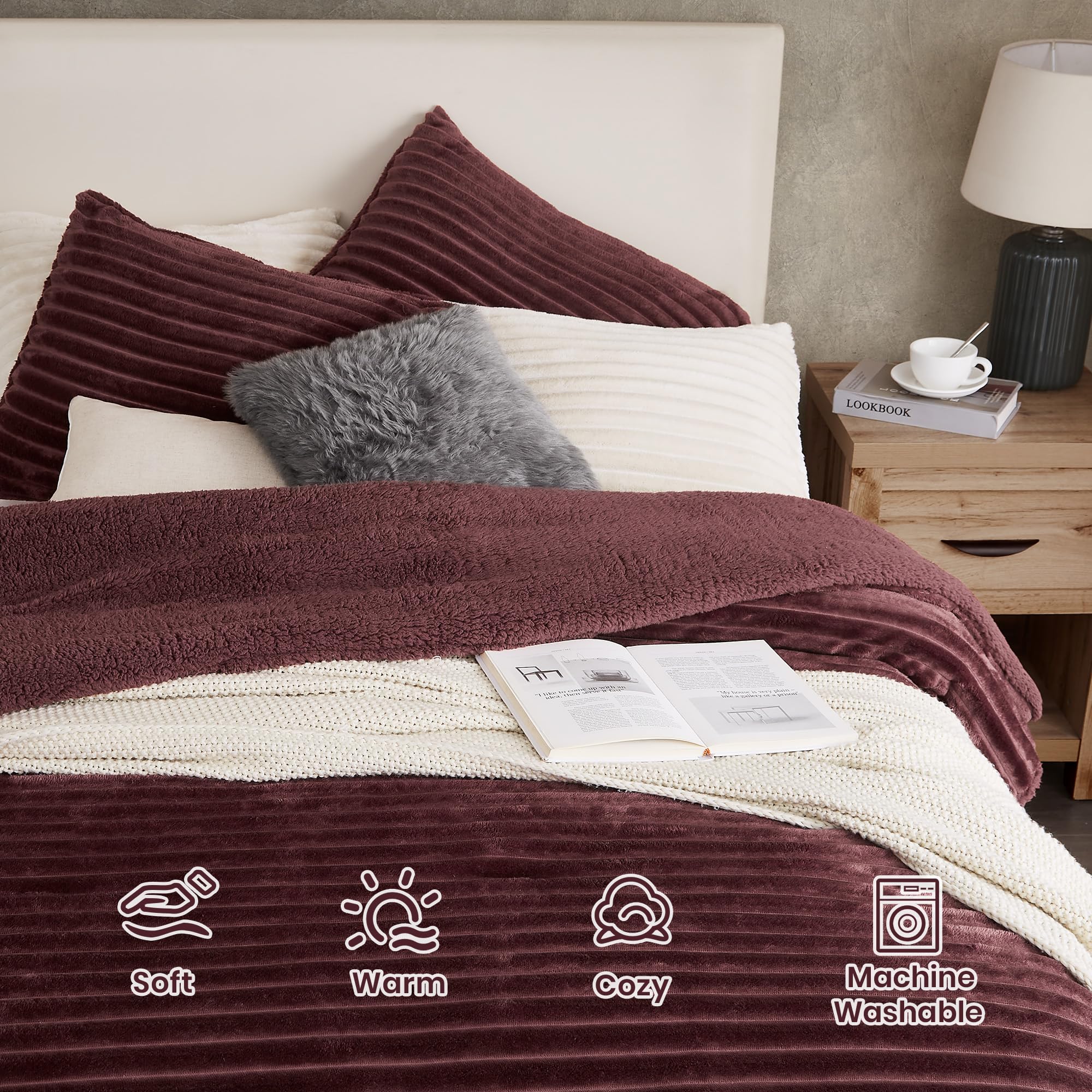 Magic bedding Set di biancheria da letto in cotone morbido e verde salvia e giallo pastello, 3 pezzi, copripiumino in morbido cotone, 2 colori, con federa (super king size 88 x 104