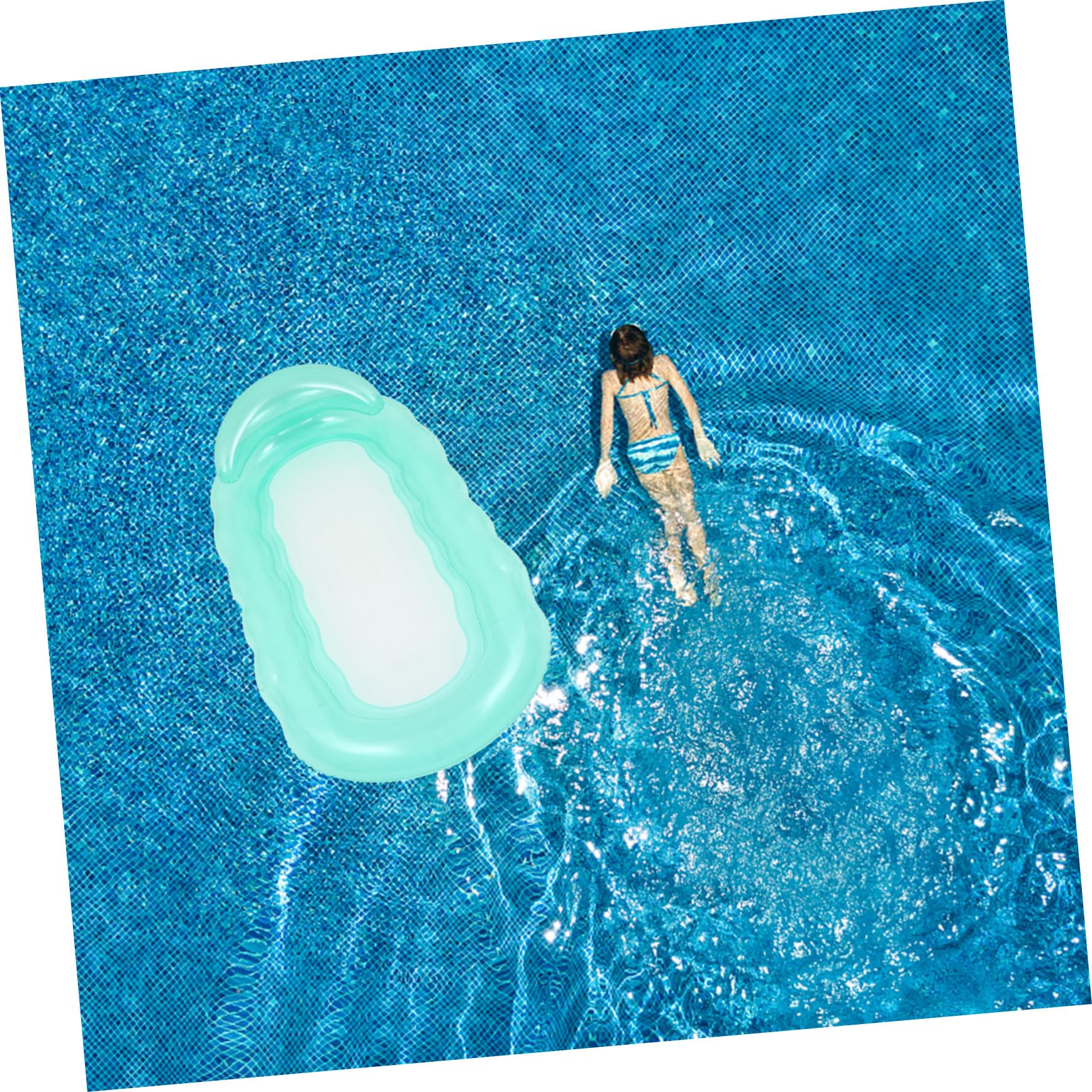 Hohopeti Flotador Hinchable Piscina Multifuncional Hamaca y Tumbona Cama Flotante Rosa para Fiesta y Relax