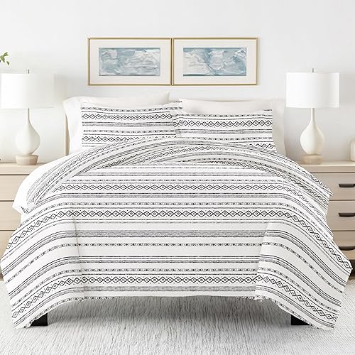 Miniatura 2 de Linen Market Funda de edredón individual (gris claro)  Experimenta una comodidad similar a un hotel con una suavidad inigualable, exquisitos