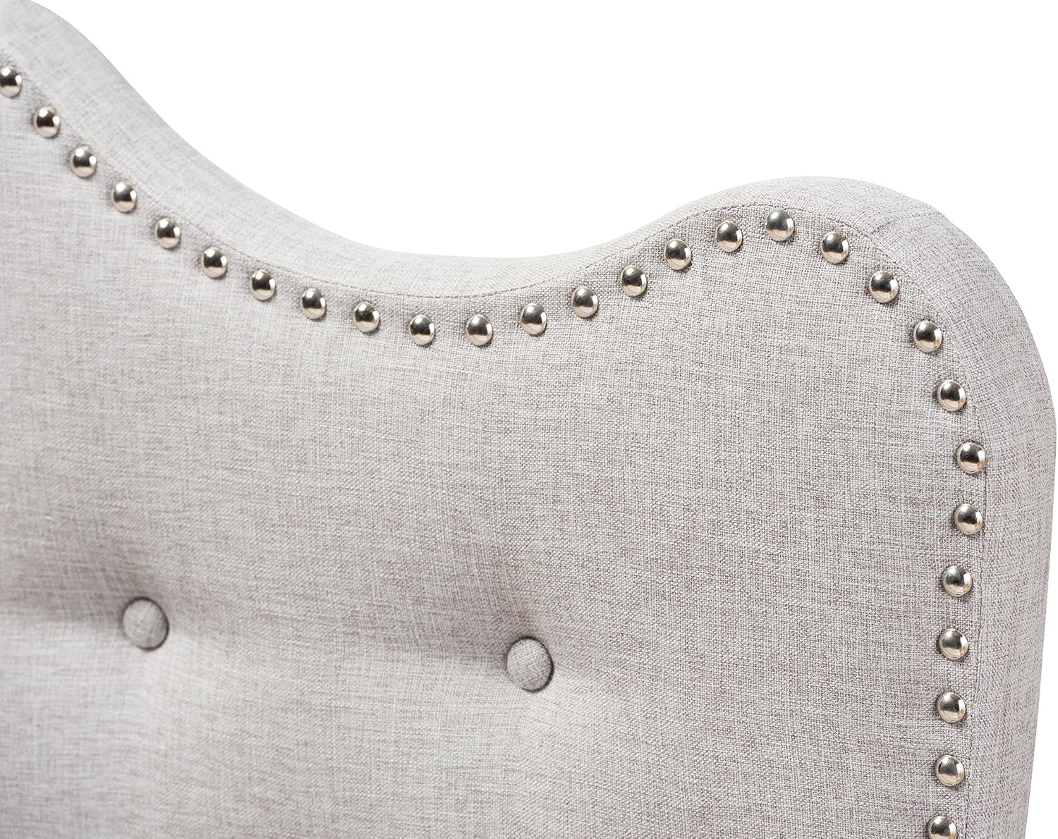 Baxton Studio Allina Modern and Contemporary Greyish Beige Fabric Twin Size Headboard