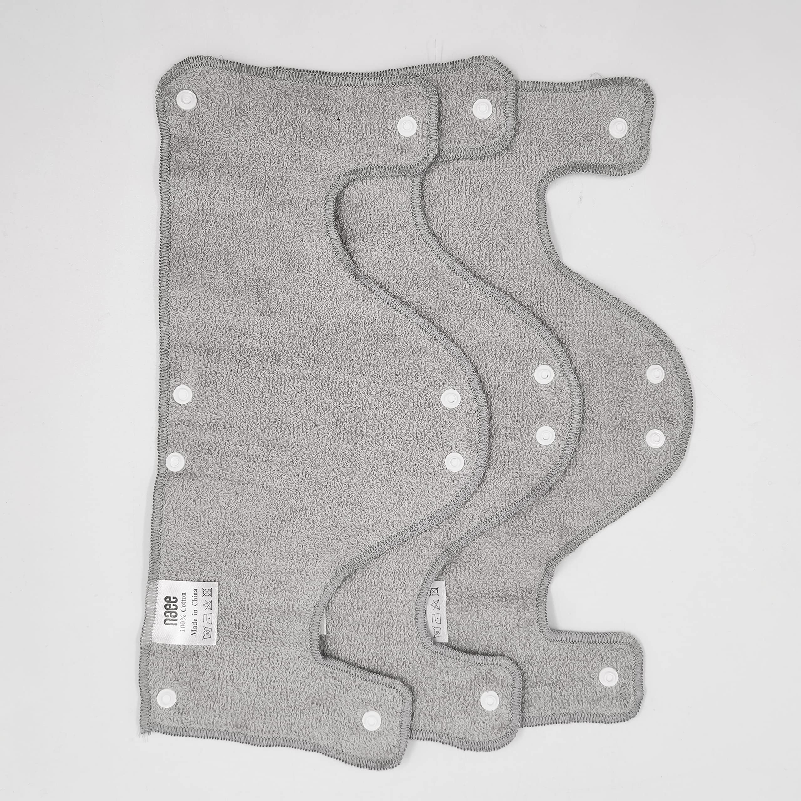 Big Light Grey Hard Hat Fascia per il sudore, riutilizzabile lavabile in spugna di cotone duro Hat Liner snap on, 9 pezzi per confezione