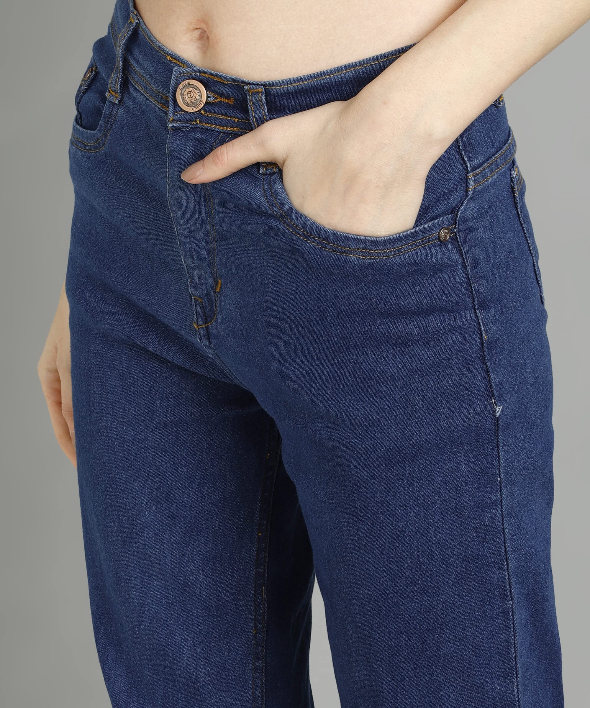 Nifty Women's Denim Straight Fit Boyfriend Jeans (Jean_1439_BTA_32_Bata_Blue_32) - Image 5 thumbnail