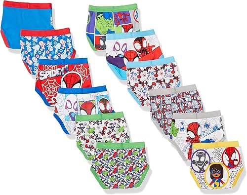 Miniatura 2 de Paquete de 12 calzoncillos UNBOXING Spiderman & Superhero Friends exclusivos para niños pequeños, perfectos para regalar y entrenar al baño