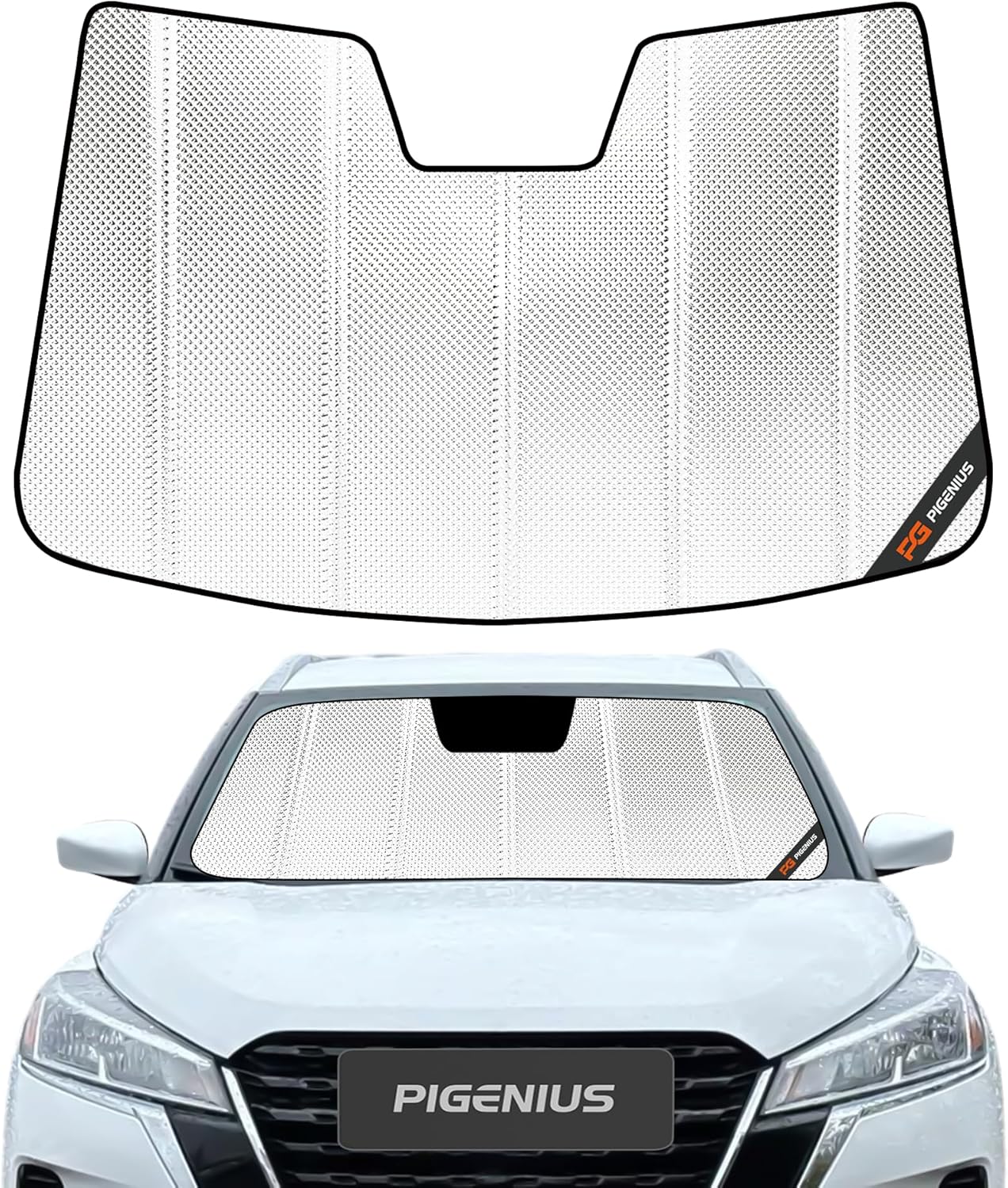 Windshield sun shade for Nissan Kicks (2018-2024) - BLAZBLOCK