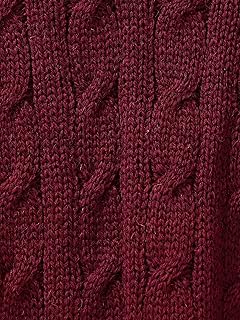 Wool Cricket Sweater 716-18-0002 716180002: Wine Wool Cricket Sweater 716-18-0002 716180002: Wine