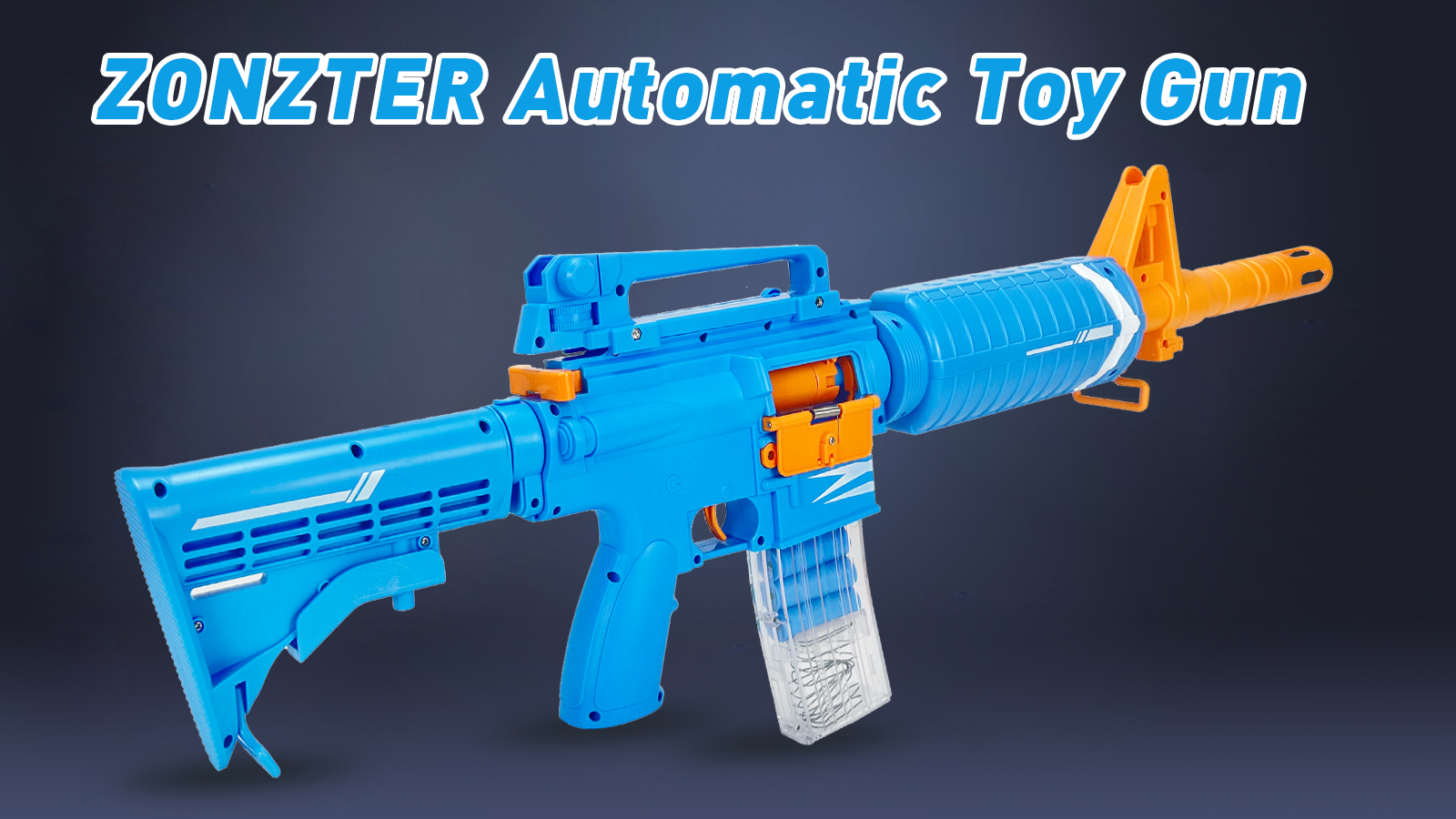 ZONZTER Shell Ejecting Toy Gun, Classic M16 Automatic Blasters