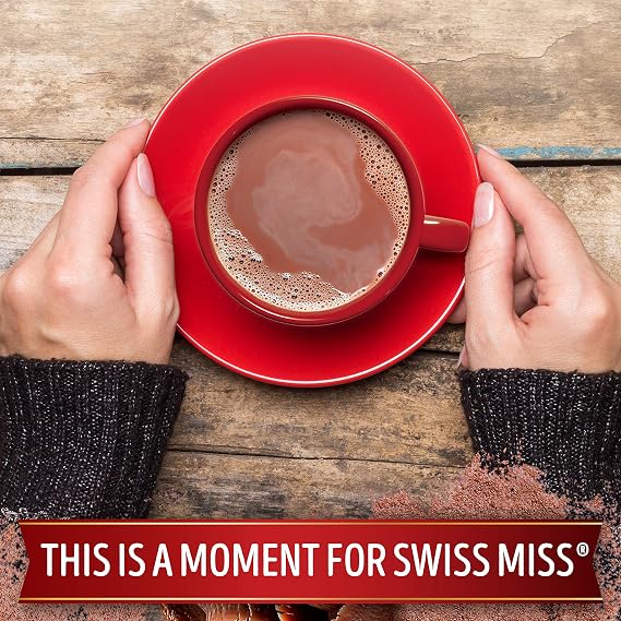 Swiss Miss Rich Chocolate Flavored Hot Cocoa Mix, Hot Cocoa Bar Supplies, 1.33 oz., 8-Count Envelopes (12 Boxes)