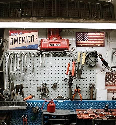 Miniatura 5 de ERLOOD Cartel de hojalata vintage de metal retro Made in America de 12 x 8