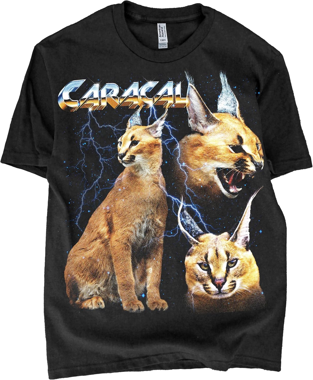 Exotic Cats Tshirt for Men & Women - Epic 80s 90s Glam Heavy Metal Rock Synthwave Retro Tees for Cat Owners