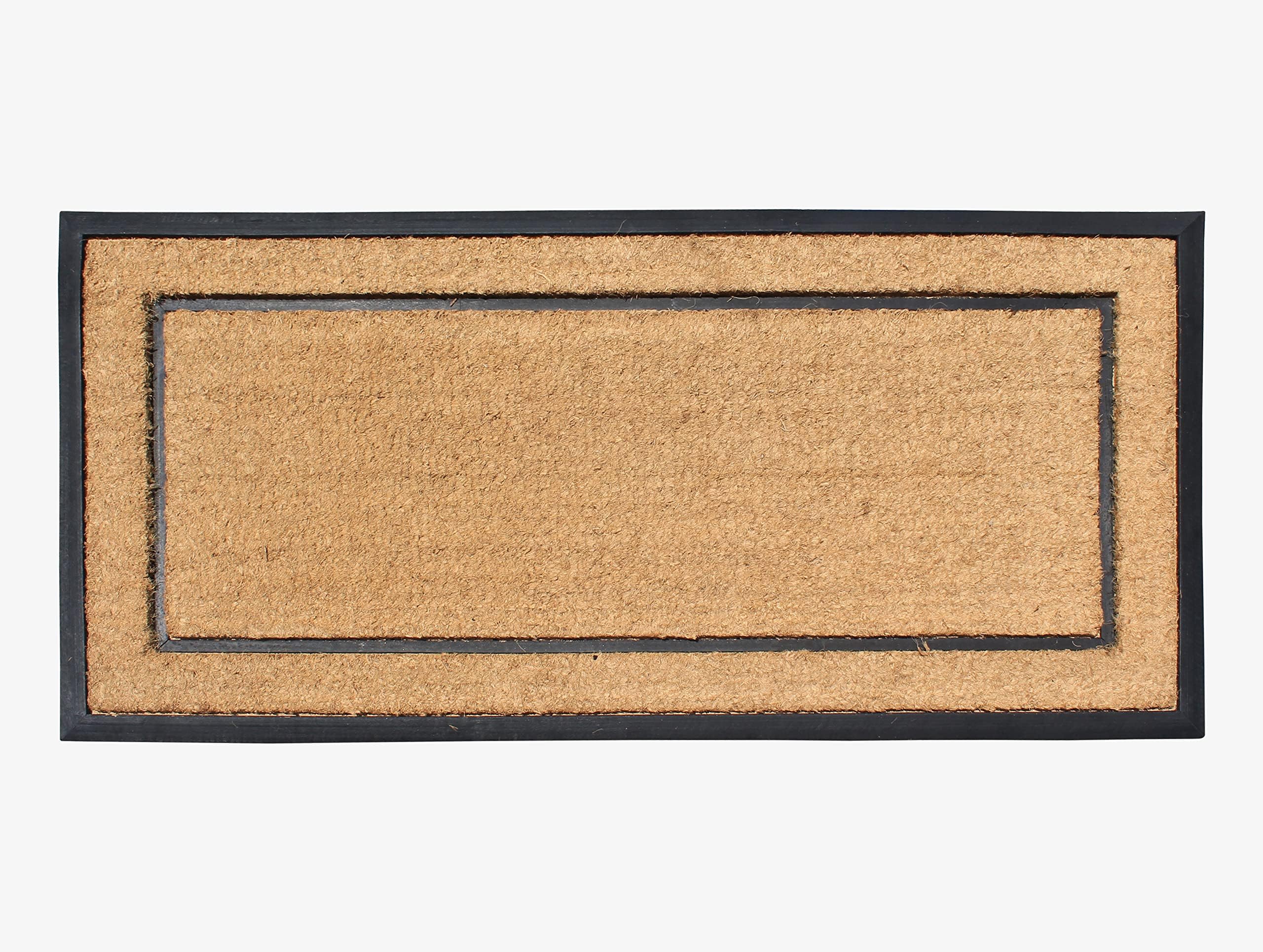 DeCoir 24" x 60" 'Classic Border' Large Coir Double Door