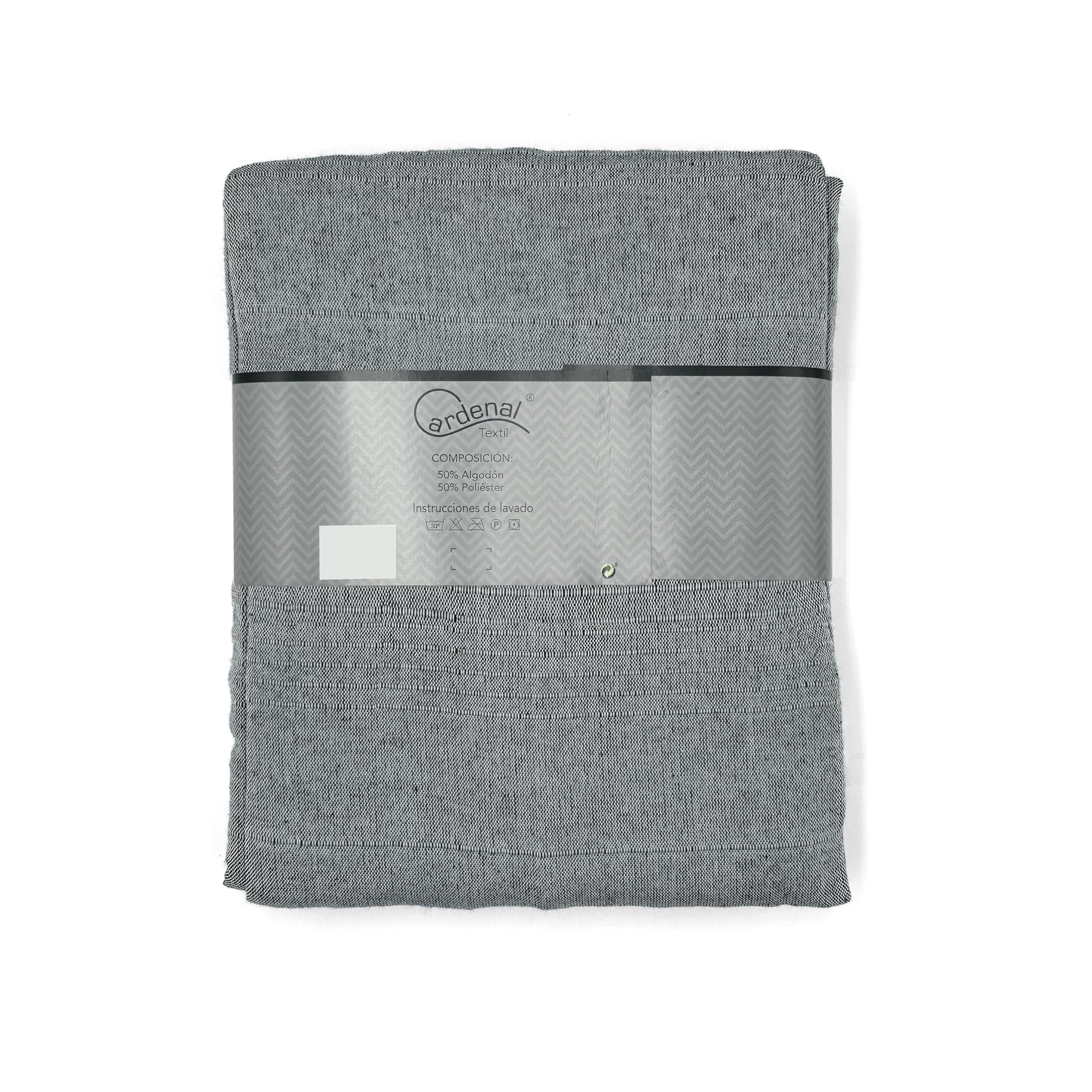 Cardenal Textil - Foulard Multiusos Peñíscola, Plaid para Cama, Manta para Cama, Cubre Sofá, Antracita, 300 x 260 cm
