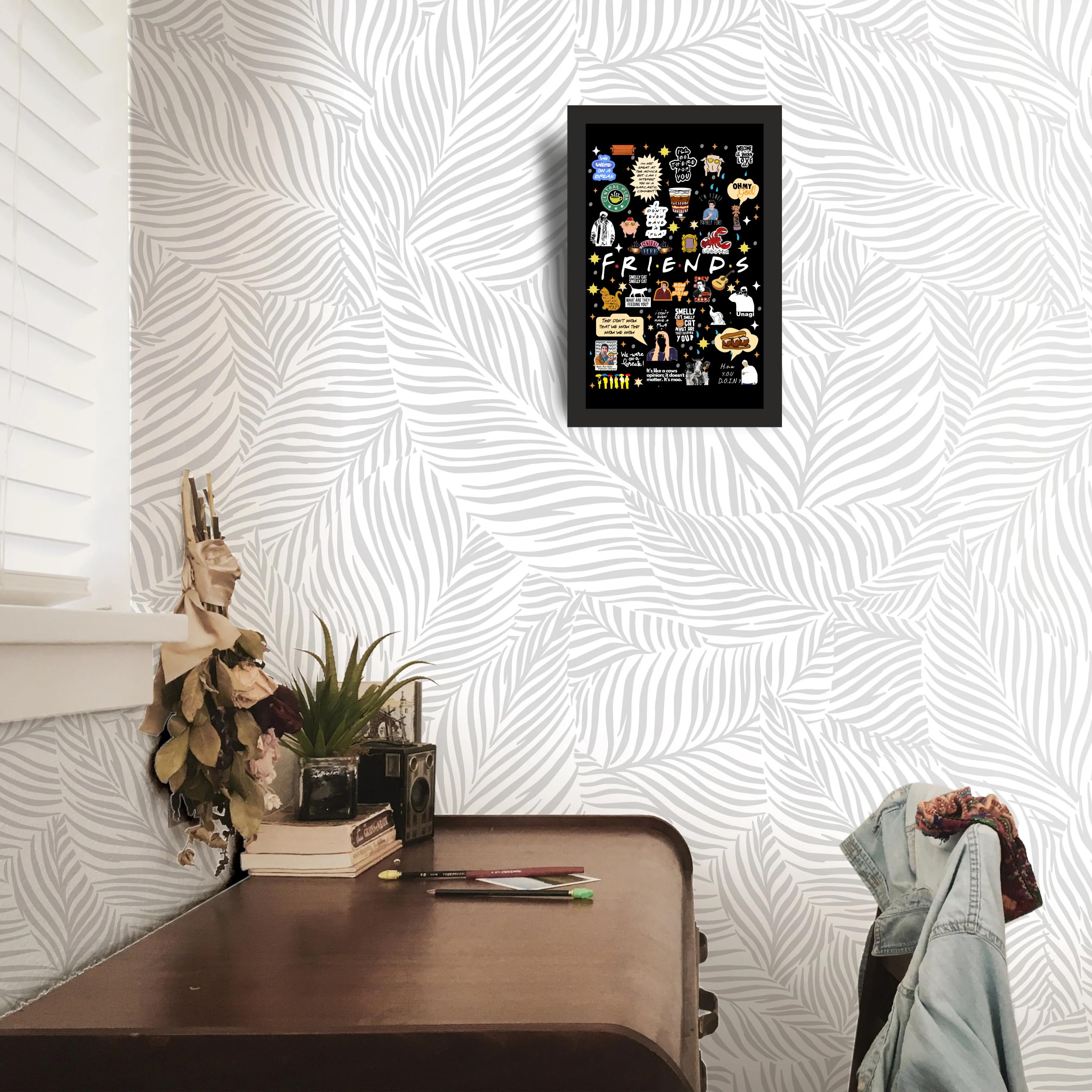 Friends memorabilia collage wall art featured in a fan gift guide